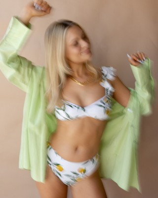 adri ruffled swim top