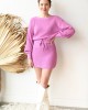 tie waist sweater dress