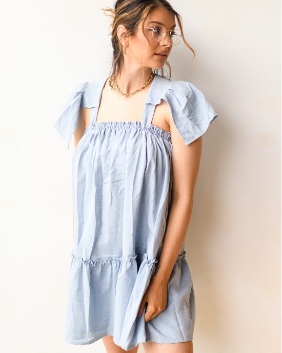 flutter babydoll mini dress flutter babydoll mini dress