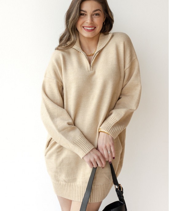 hadleigh half zip sweater dress hadleigh half zip sweater dress