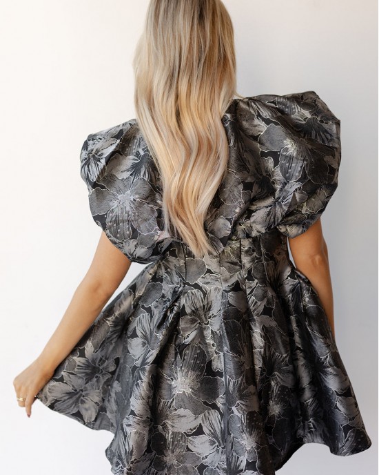 estella shoulder puff mini dress estella shoulder puff mini dress