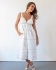The Sophia Midi Dress in Off White The Sophia Midi Dress in Off White