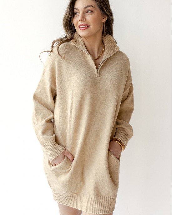 hadleigh half zip sweater dress hadleigh half zip sweater dress