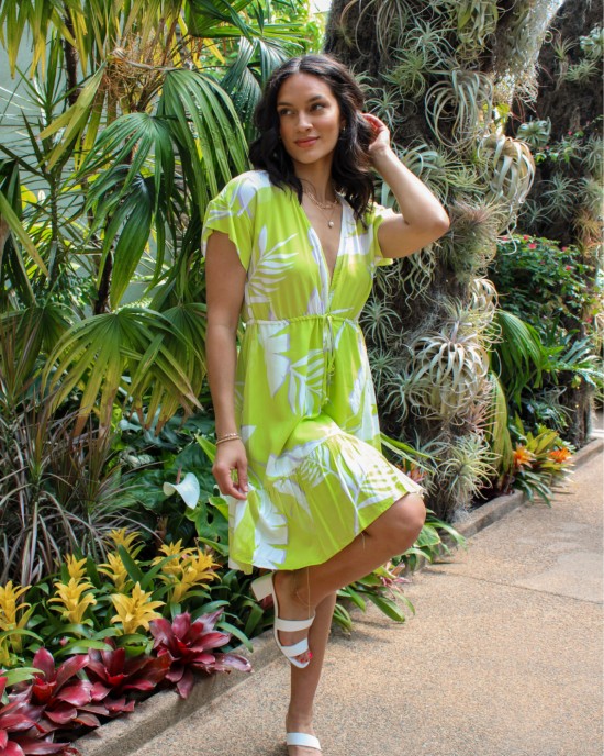 Vista Vibes Tie Waist Mini Dress Vista Vibes Tie Waist Mini Dress