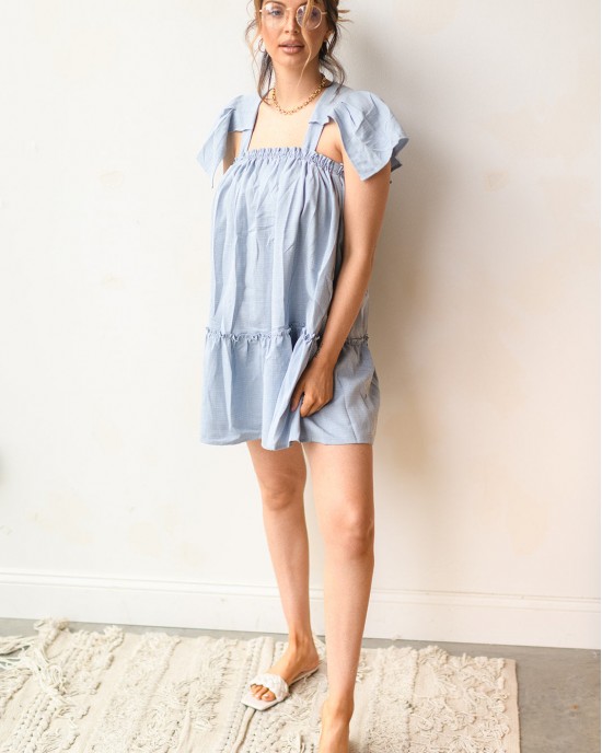 flutter babydoll mini dress flutter babydoll mini dress
