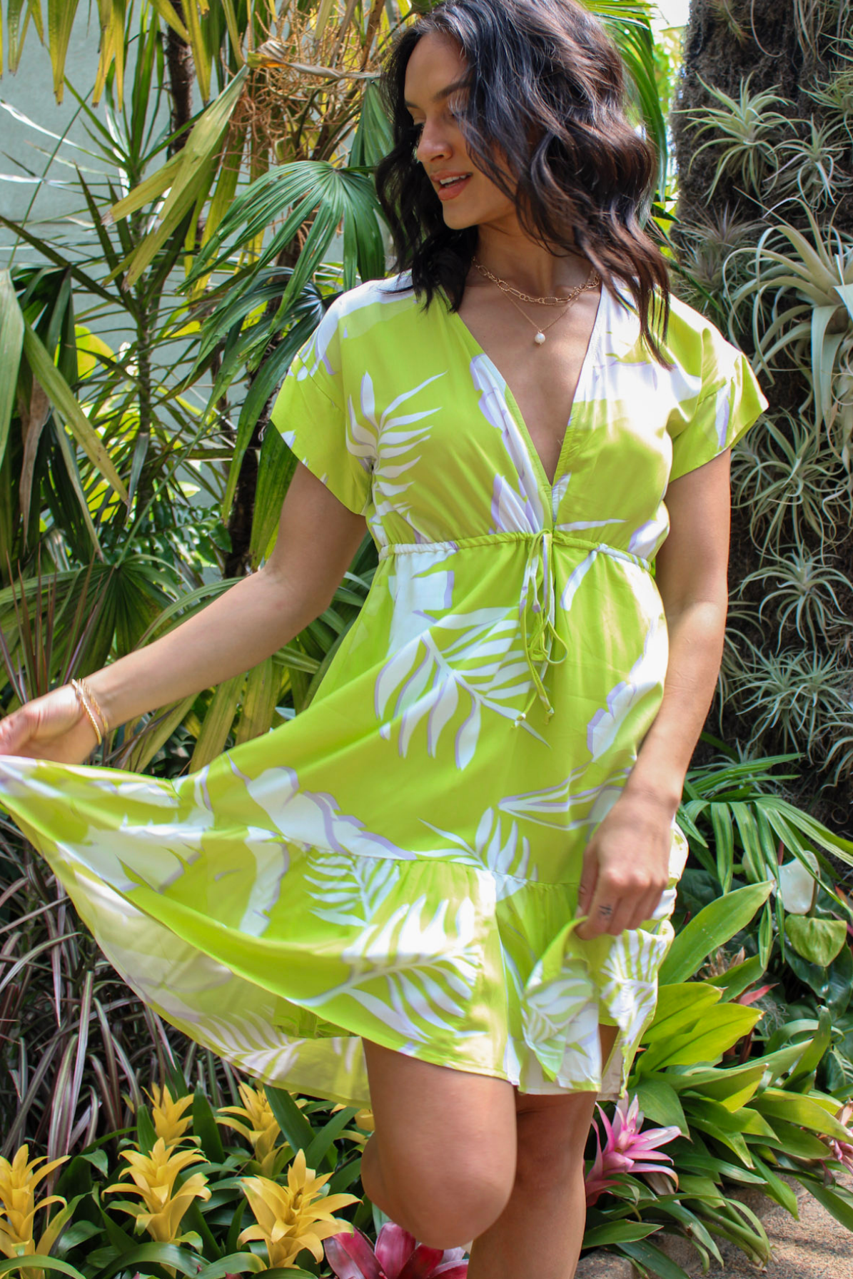 Vista Vibes Tie Waist Mini Dress Vista Vibes Tie Waist Mini Dress